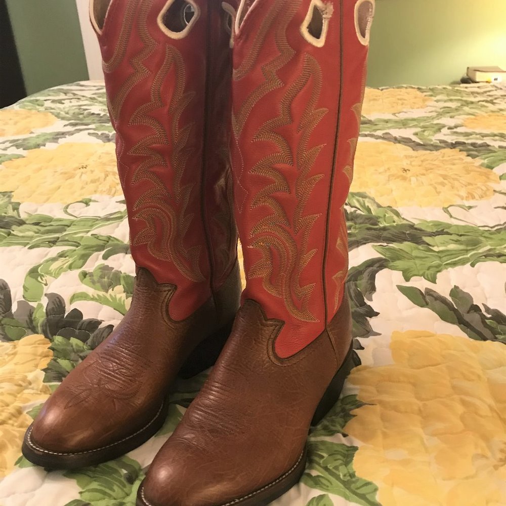 Tony Lama rr1003 Western Boots 16" tall Leather